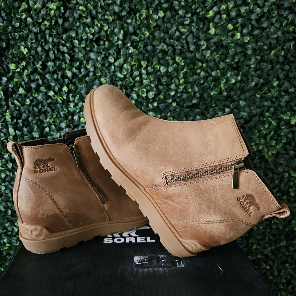 SOREL EVIE II Zip Wedge Boot 9.5